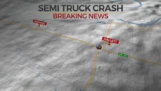 Emergency Crews Respond After Semi Crashes Into Toll Gate Along The Cimarron Turnpike