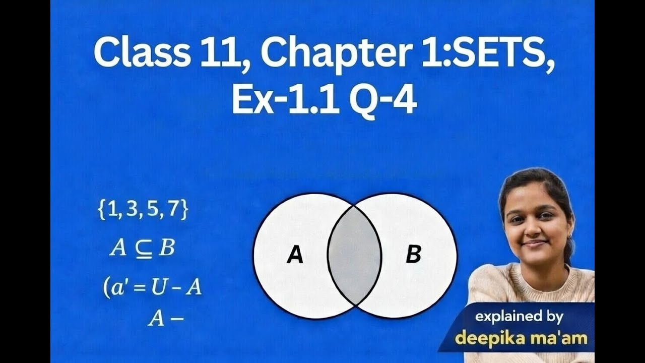 Class 11 Maths | Chapter 1:Sets | Ex 1.1 | Q4 | Step by Step Solution | CBSE 2026-27
