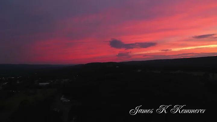Sunset in my back yard a 360 over looking Lehighto...