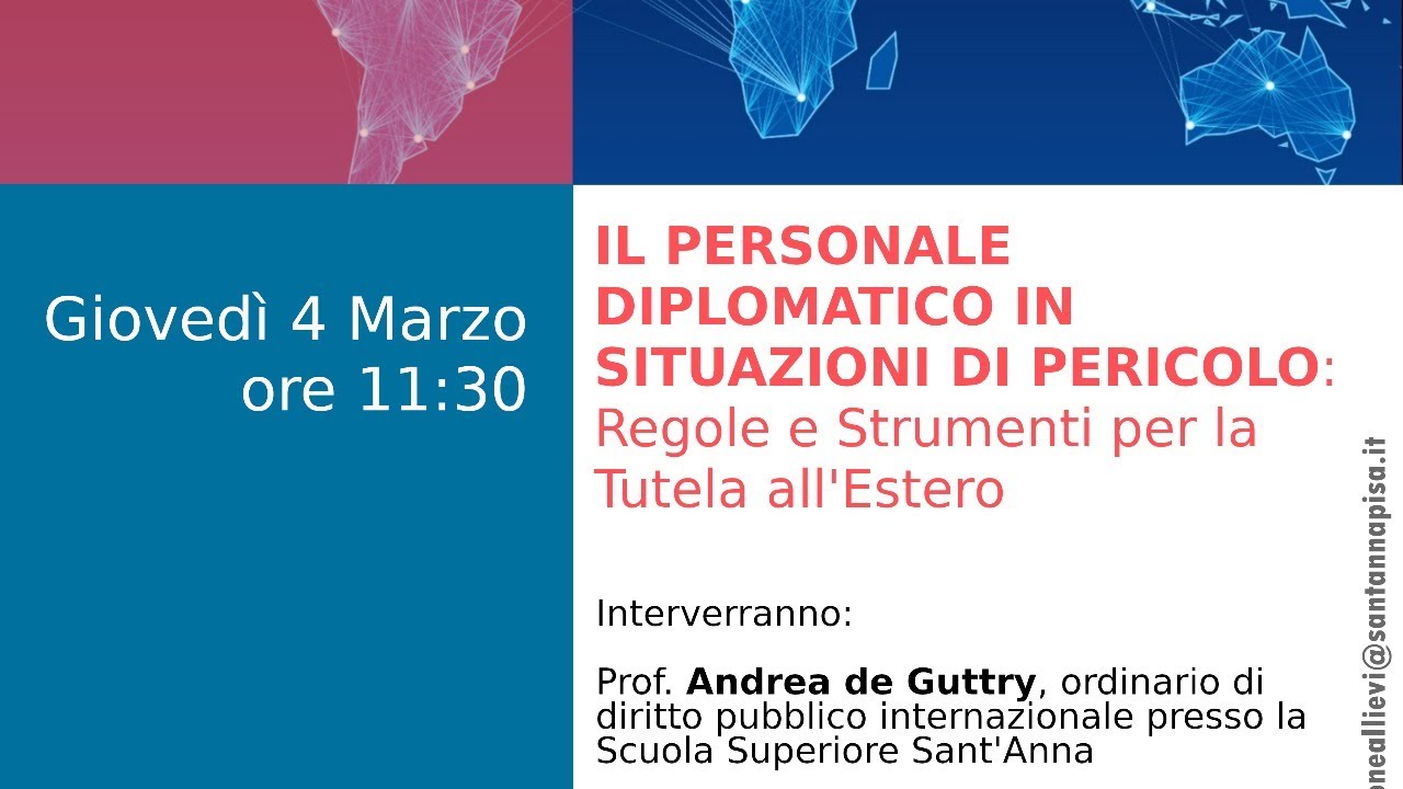 Il personale diplomatico in situazioni di pericolo