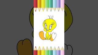 How to draw Tweety from Looney tunes 🐥,