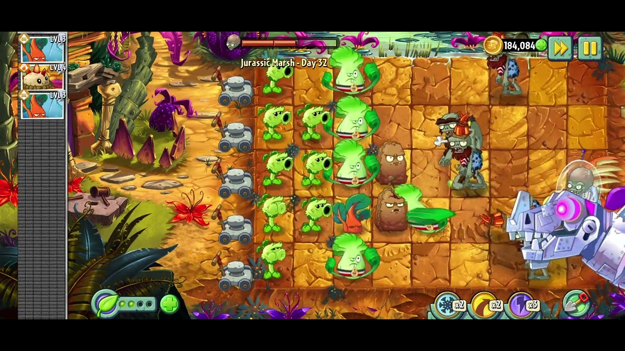 PvZ2 Modern Day 32 Zomboss Replaying Plants Vs Zombies 2 - YouTube