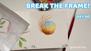 Break the Frame! 🎨 Painting a Tiny Watercolour Portal | Day 60/100