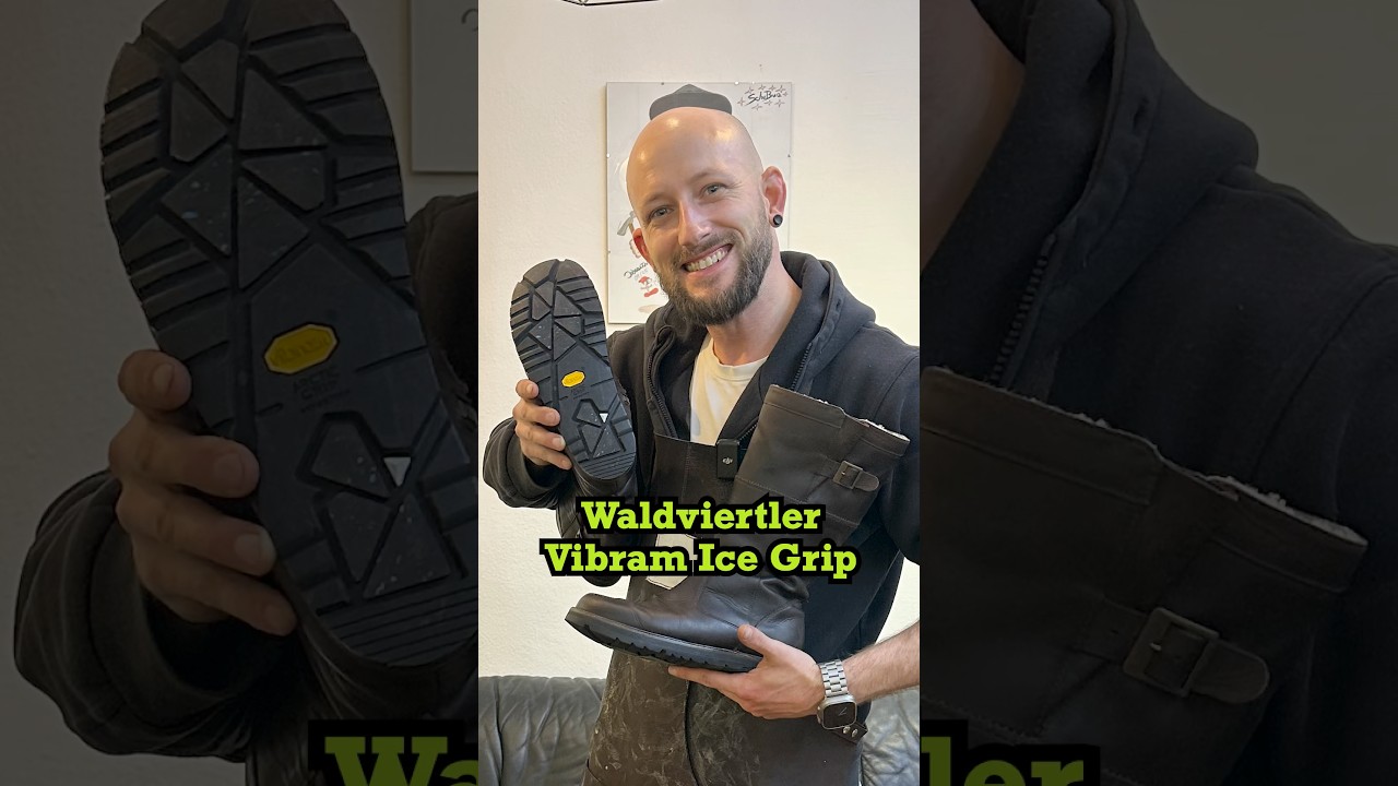 Rutschfeste Sohlen von @vibram Ice Grip auf Waldviertler upgraden…