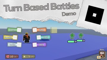 Paper Mario Inspired Turn Based Battle System in Roblox (Demo 1)