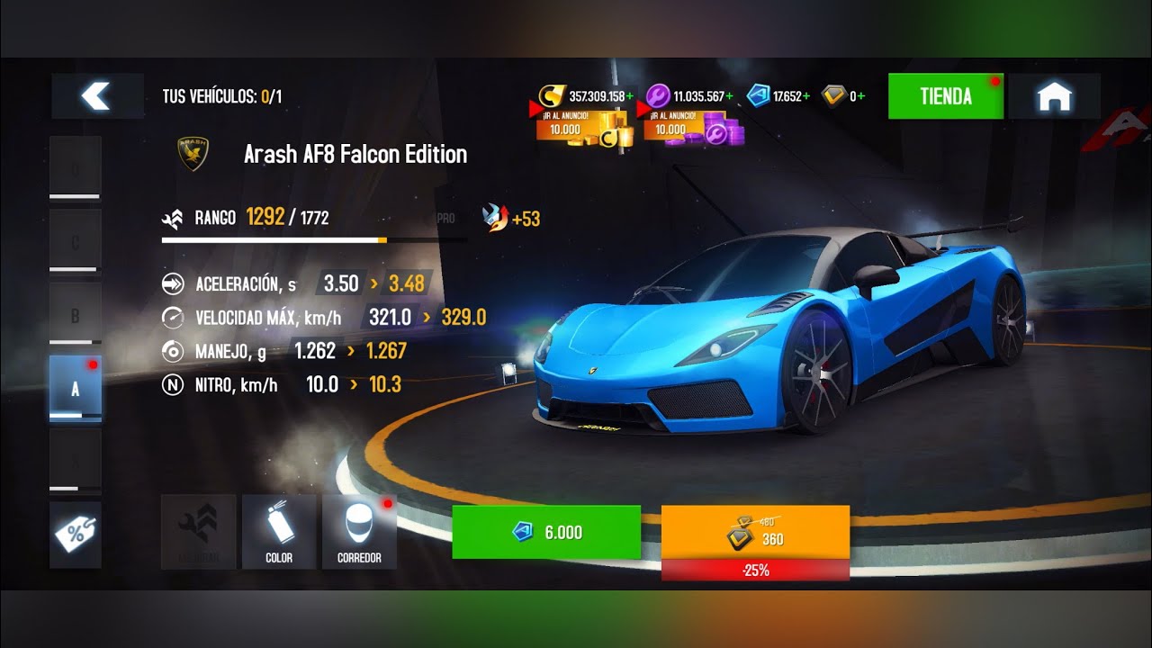 Asphalt 8, Viiideeeooo de Octubre en Enero🗿🥶Arash AF8 Falcon Edition😎