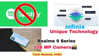 Tech Newsic , Tech News In Hindi, Spotify Ban , Realme 9 Series, All Think Facts,