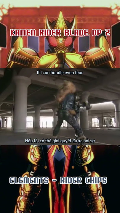 Kamen Rider Blade Opening 2 -  Elements #kamenrider #tokusatsu #tokusatsufan #kamenriderblade