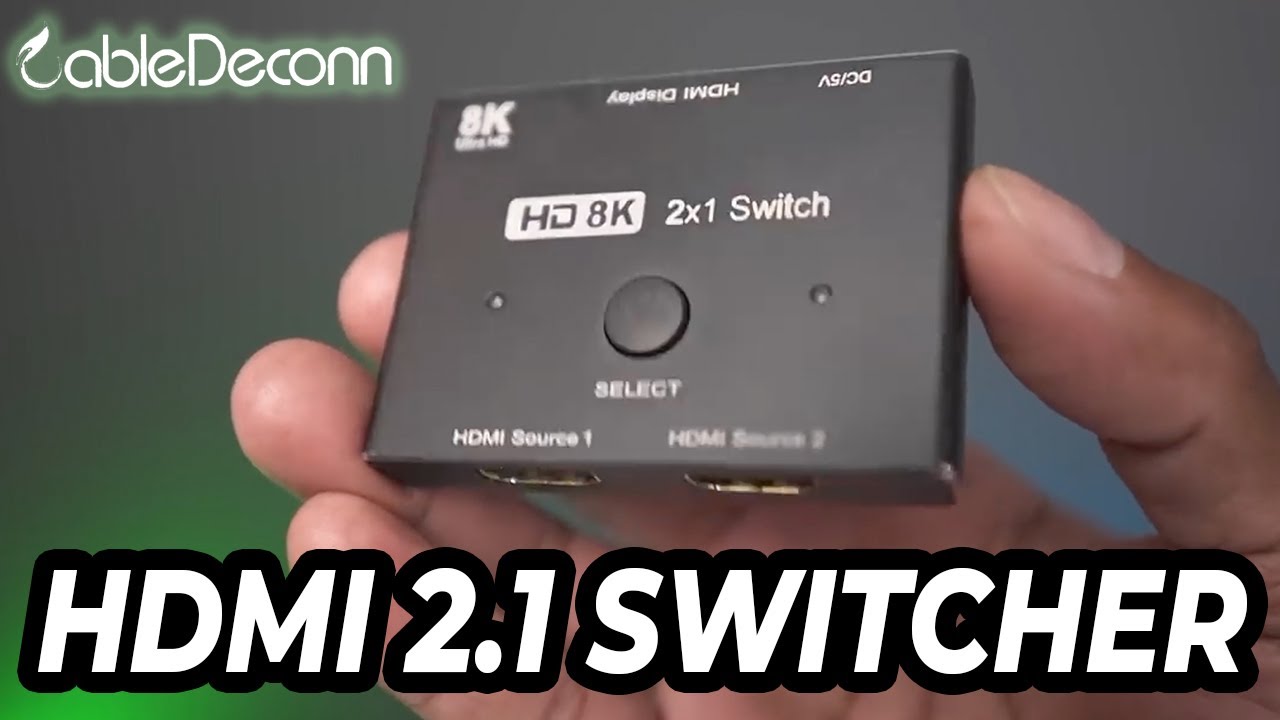 8K HDMI Switch 4K@120Hz Bi-direction 2x1 HDMI Switcher 1x2 Splitter Fr PS4  PC TV