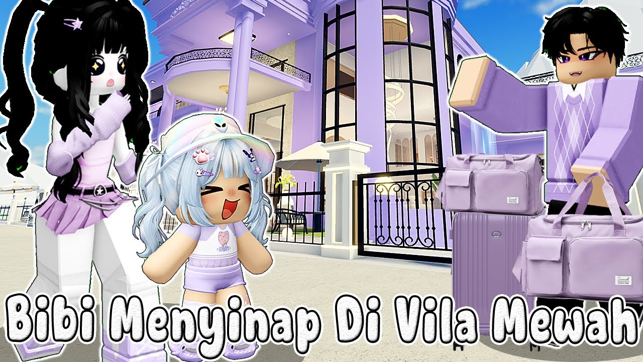 BIBI MENYINAP DI VILA  MEWAH YANG SERBA UNGU || LIVETOPIA RP 🏡 ROBLOX INDONESIA