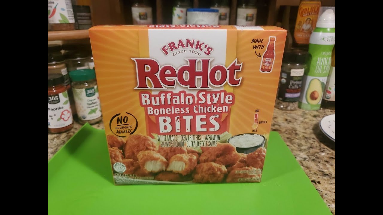 Air Fryer Frozen Frank's RedHot Buffalo Chicken Bites YouTube
