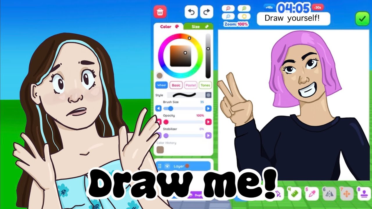 Playing DRAW ME on ROBLOX!! (AGAIN :D)