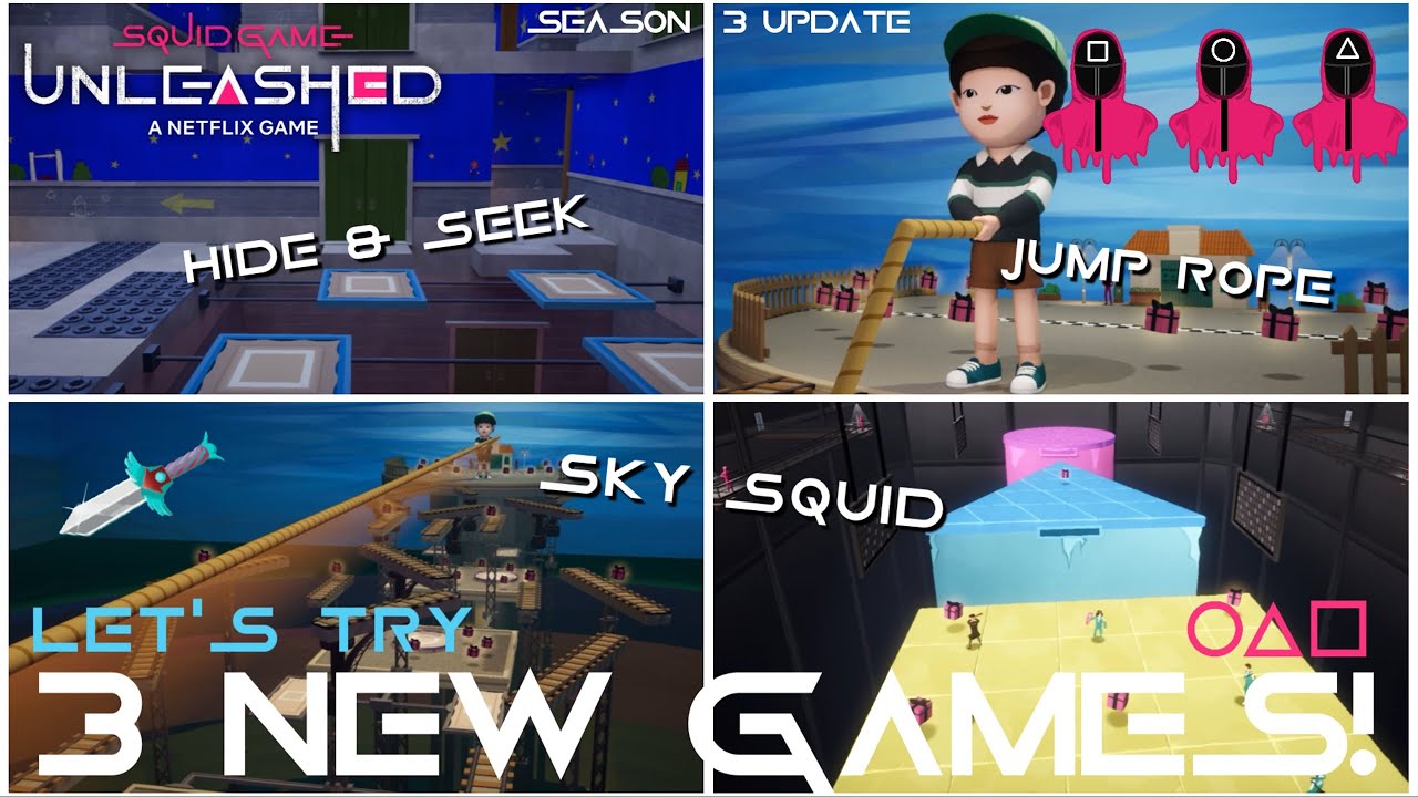 Let's Try 3 NEW GAMES! (Season Update!) | Squid Game: Unleashed (Mobile)