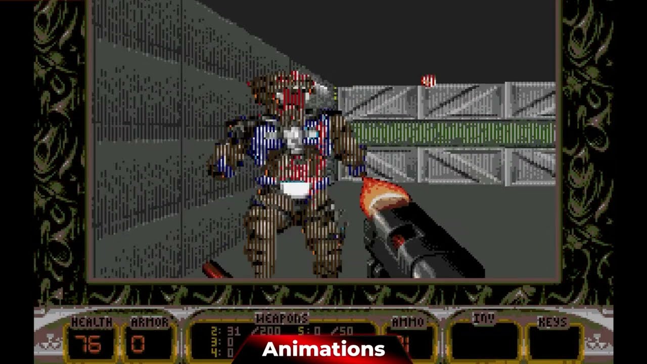 Анимация Duke Nukem 3D (1996) на разных платформах