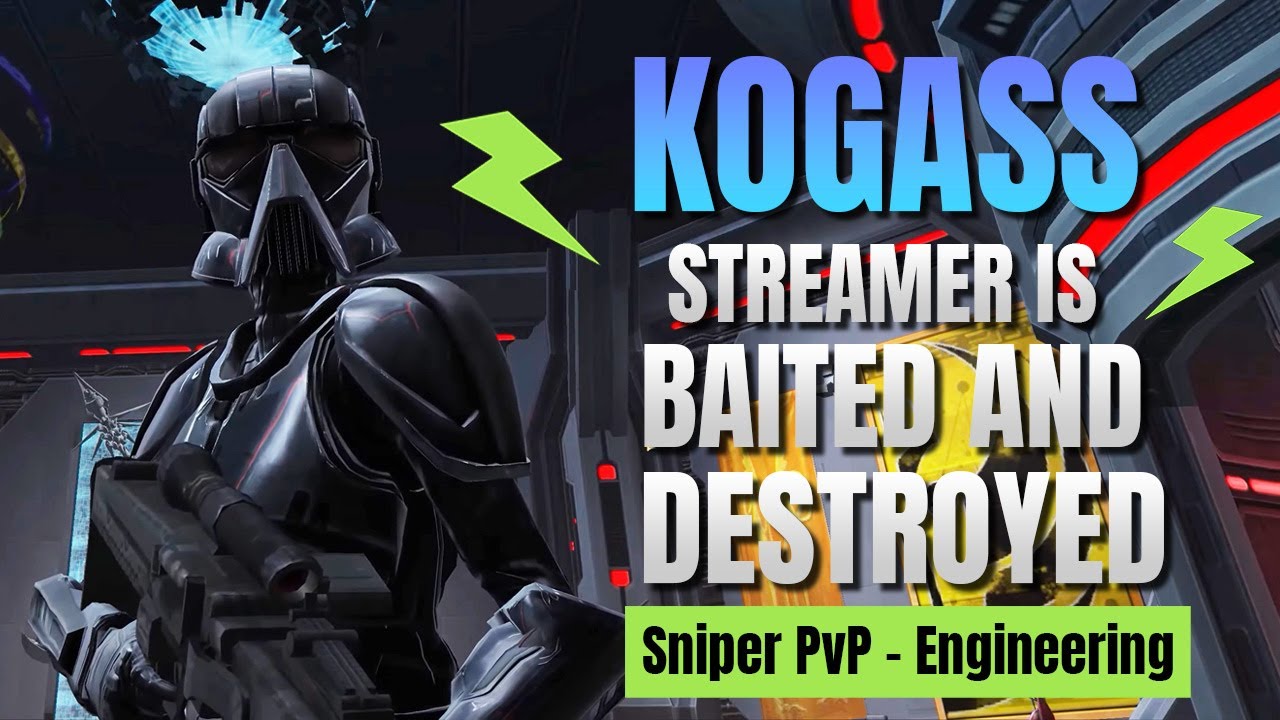 KOGASS Streamer BAITED and Destroyed (Corellia Square) | Sniper - Engineering - PvP 7.6