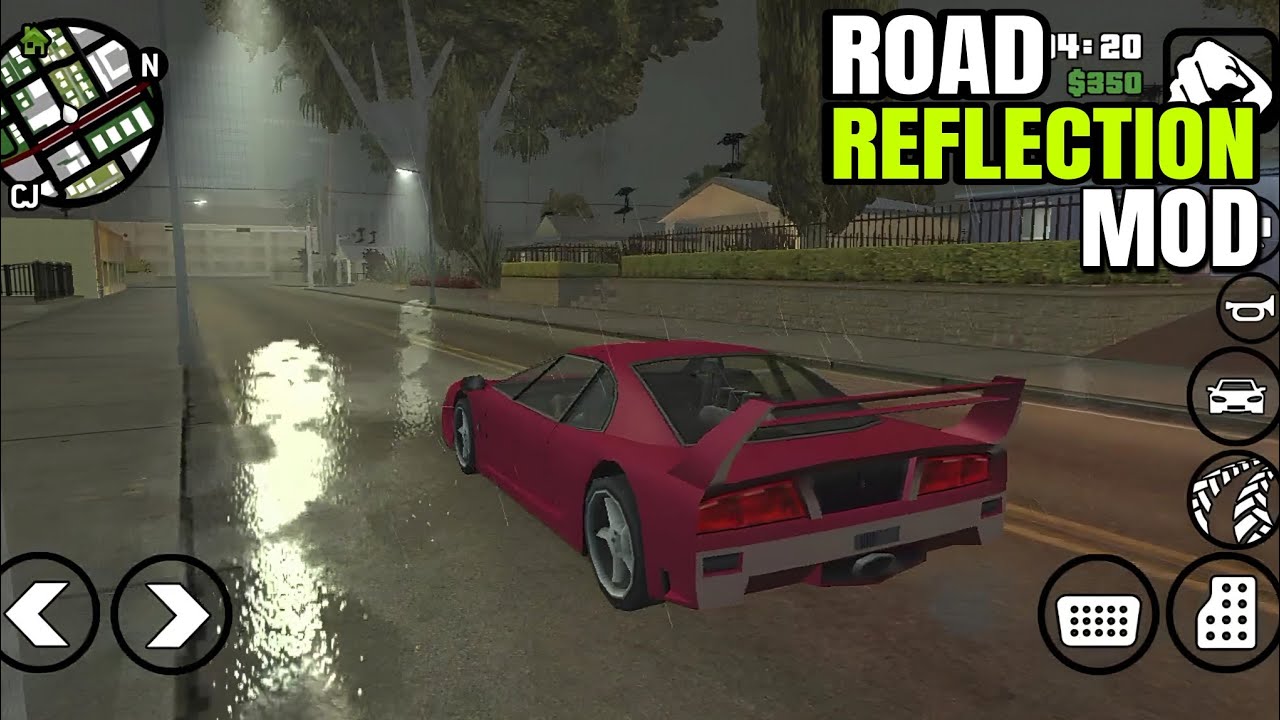 Best Road Reflection HD Mod (No Import) | GTA SA ANDROID / 2023 - YouTube