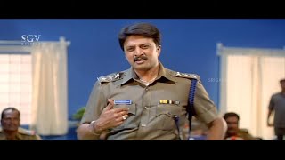 Sudeep Super Argue In Police Cabinet | Sudeep's Greatest Scene From Hubli Kannada Movie