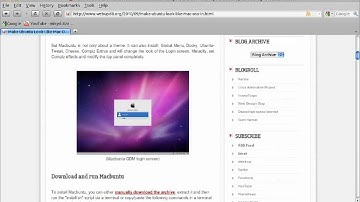 Mac OS X theme for Ubuntu 10.10