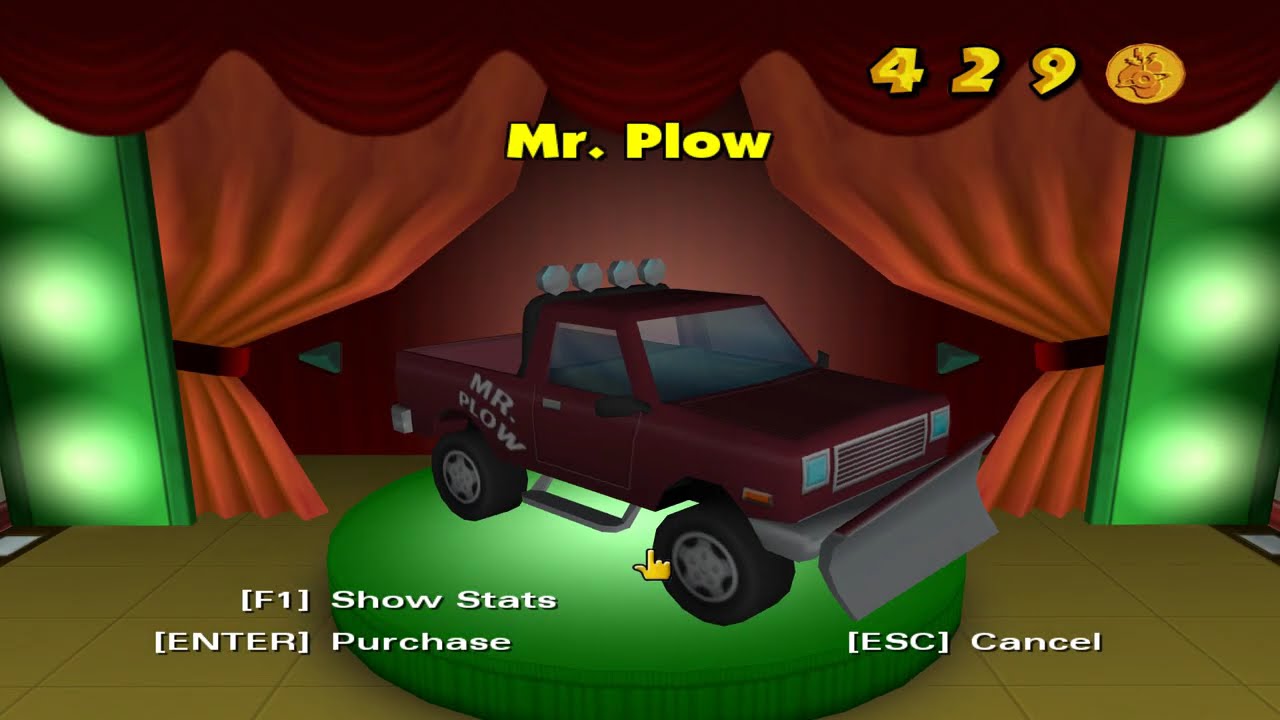 Модификация «Симпсоны: Наезд и побег»: Снежная буря над Спрингфилдом.