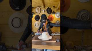 “OUTLAW RUBY” Custom teardrop cowboy hat. Handcrafted creation process.