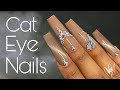 Cat Eye Nails | New Year Bling Nail Art | Sculpted Nail Tutorial