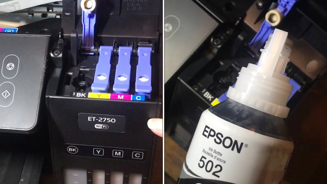 REFILLING epson tank et2760 ecotank YouTube