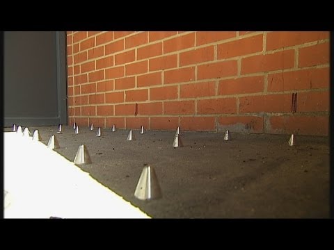 Metal spikes - treating homeless people like pigeons? | Channel 4 News