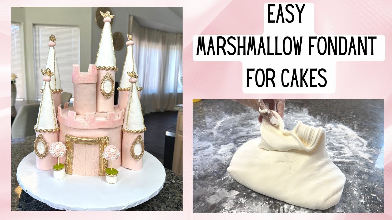 EASY Homemade Marshmallow Fondant for Cakes Baking Tutorial YouTube