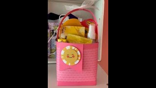 SUNSHINE GIFT BAG featuring the SHARING SUNSHINE stamp set and the 2021-23 Incolor 6X6 Paper Stack