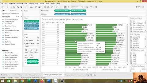 Tableau 1:  Employee Salaries