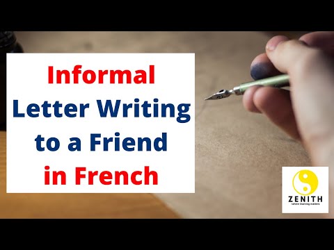 친구에게 프랑스어로 편지를 쓰는 방법 - 프랑스어 비공식 편지 쓰기