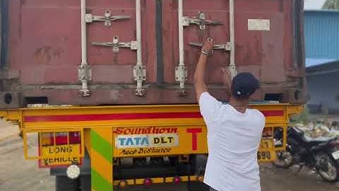 Semi Husk Coconut 🥥 Container Loading | How to Use Dummy Seal |#custom #container #seal seal