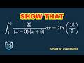 Application of Partial Fractions In Integration.