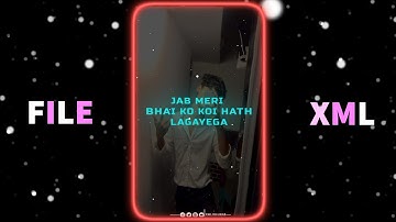EMIWAY-CHORE DALA X BHAI👿TENDING XML ALIGHT MOTION EDITING💫@XMLBHAIRAB #xml #xml #file_