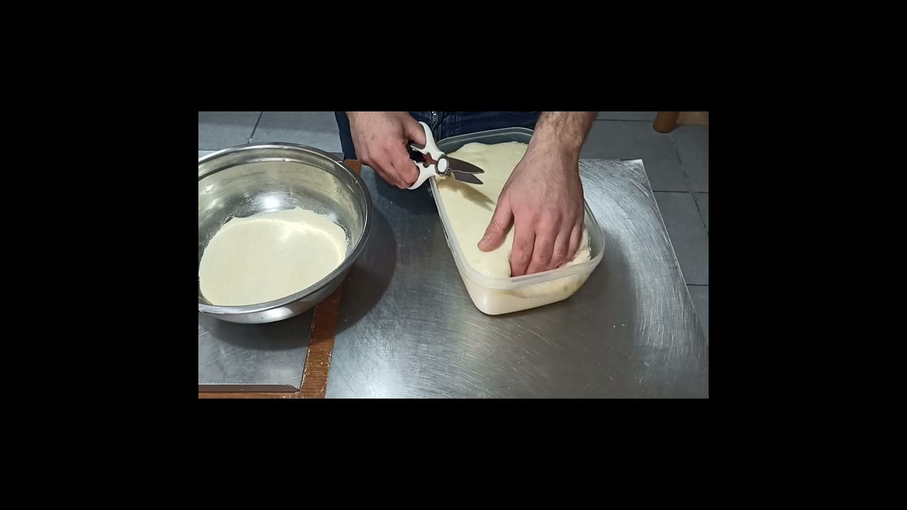 pala romana 100% semola rimacinata da supermercato, impasto, formatura panetto, cottura