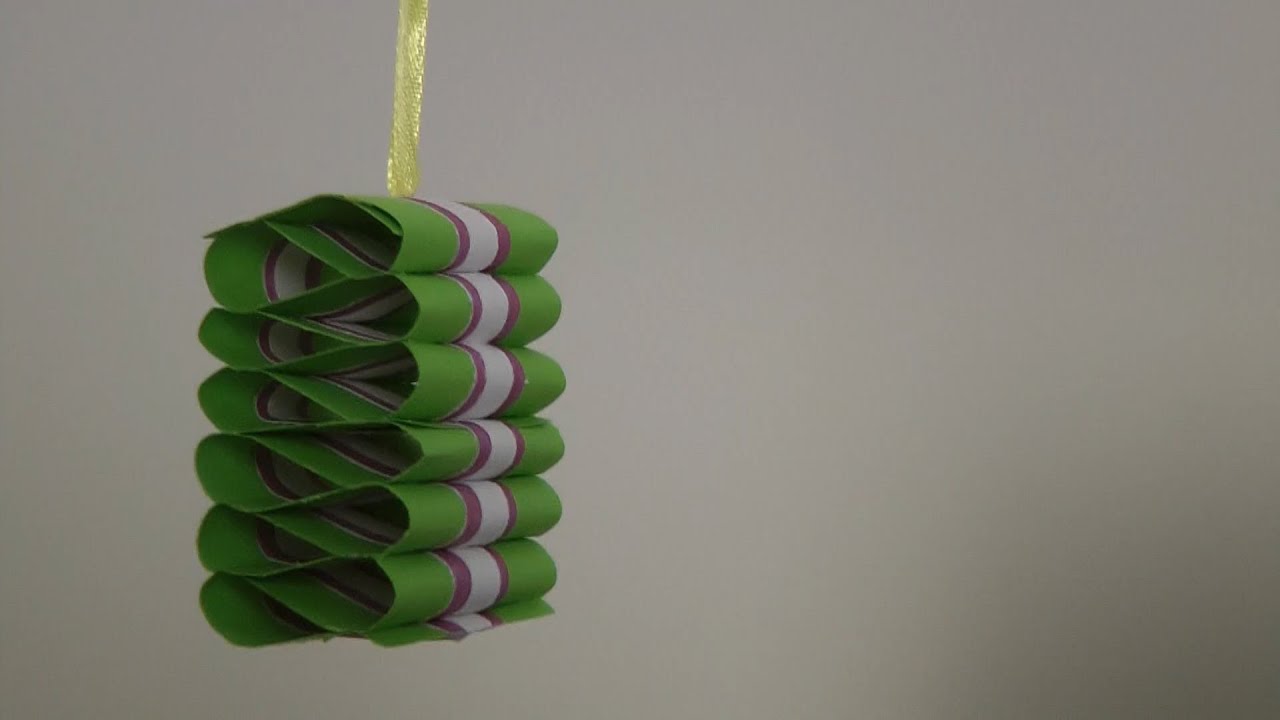 Making Candy Ribbons PAPER RIBBON CANDY ORNAMENT TUTORIAL - YouTube