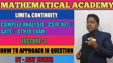 LIMIT OF COMPLEX FUNCTION ||COMPLEX ANALYSIS || CSIR-NET || GATE || OTHER MSC ENTRANCE EXAM