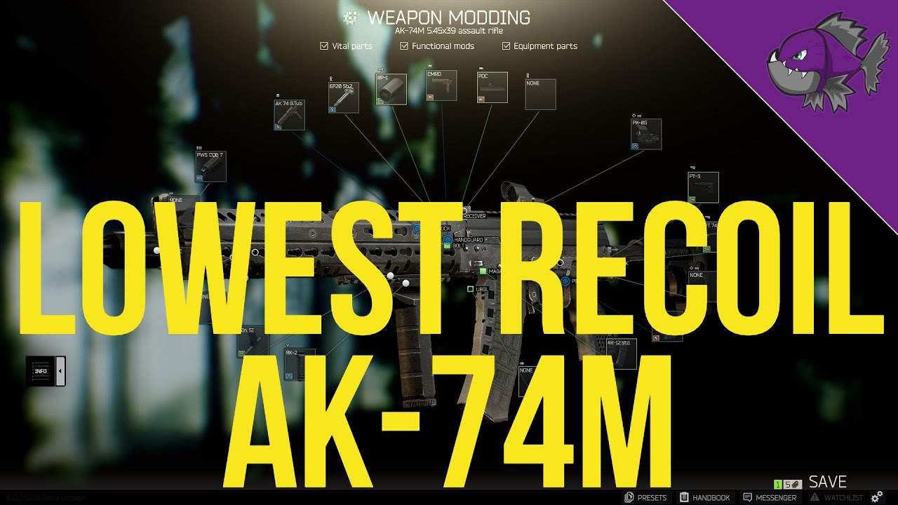 Lowest Recoil AK74M Modding Guide Escape From Tarkov YouTube