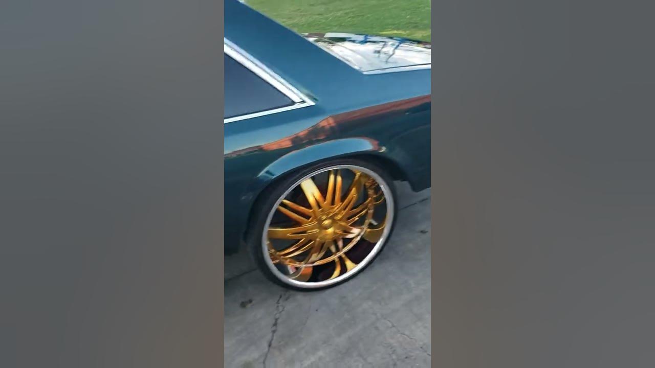 1977 Buick Lesabre on 26 inch Gold rims with custom upgrades YouTube