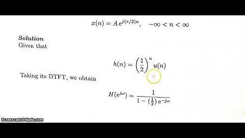LTI system analysis using DTFT 2