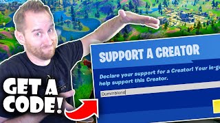 How to get a Support a Creator Code in Fortnite!