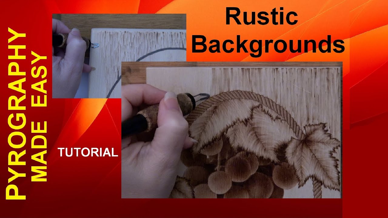 Lettering Textures Part 2 Pyrography Tutorial wood burning techniques –  Pyrography Made Easy