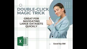 Double Clicking In Excel Saves You Time And Effort Daily