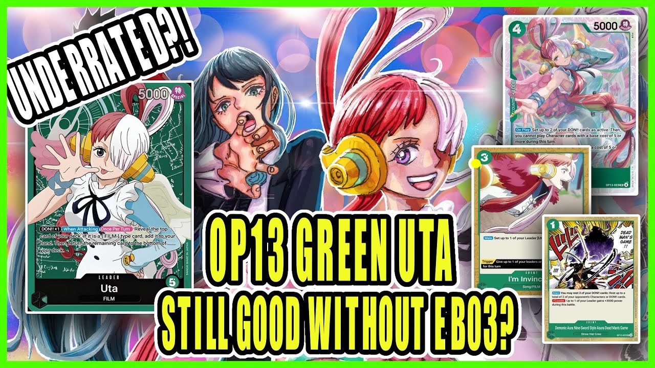 UNDERRATED?! OP13 - GREEN UTA DECK PROFILE + LIVE GAMEPLAY | ONE PIECE CARD GAME