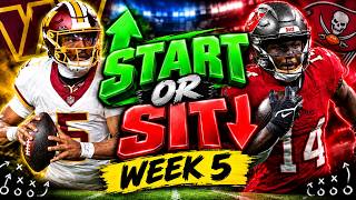 JD5 IS BACK! 🚨 START OR SIT | Week 5 Fantasy Football Decisions You NEED to Make!