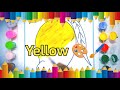 Colour learning video|| Kids video|| yellow 💛 colour 