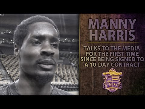 Lakers Sign Manny Harris Who Speaks With The Media For The First Time