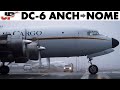 Experience the Alaska Adventure: Cockpit View from Anchorage to Nome in a DC-6 ✈️