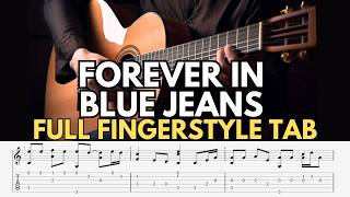 Forever in Blue Jeans Fingerstyle Tab – Neil Diamond (Full Version Guitar Tabs)