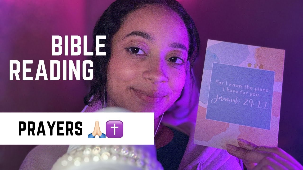 ASMR- BIBLE READING + PRAYERS (WHISPERING) TAPPING 📖 ✨